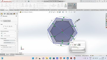 solidworks tutorial in hindi, how to use polygon tool, Exercise #8