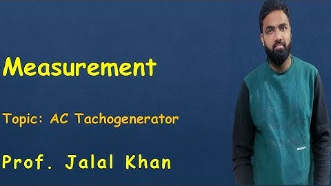 Part 21 I AC tachogenerators