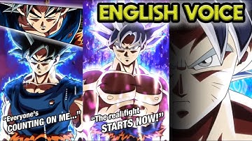 GLOBAL! TEQ LR ULTRA INSTINCT GOKU ENGLISH INTRO, SUPER ATTACKS + ACTIVE SKILL! DBZ Dokkan Battle