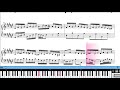 バッハ 平均律クラヴィーア曲集 第2巻 第8番 プレリュード BWV877 楽譜動画
