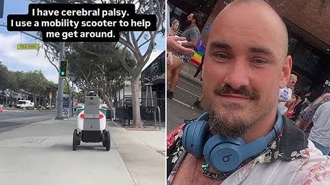Delivery Robot vs Disabled Man: Viral Crash Sparks Outrage!