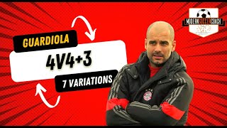 Seven Variations of Pep Guardiola's 4v4+3 Exercise!!!