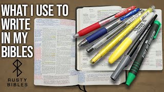 Here's What I Use To Make Notes In My Bibles! A Review Of Some Bible Marking Pens And Highlighters