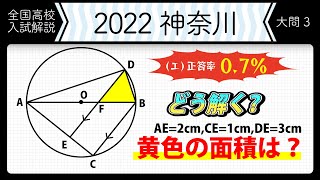 【2022年全国高校入試数学解説】神奈川　問３（エ） 高校入試 高校受験 令和４年度 数学 2022年