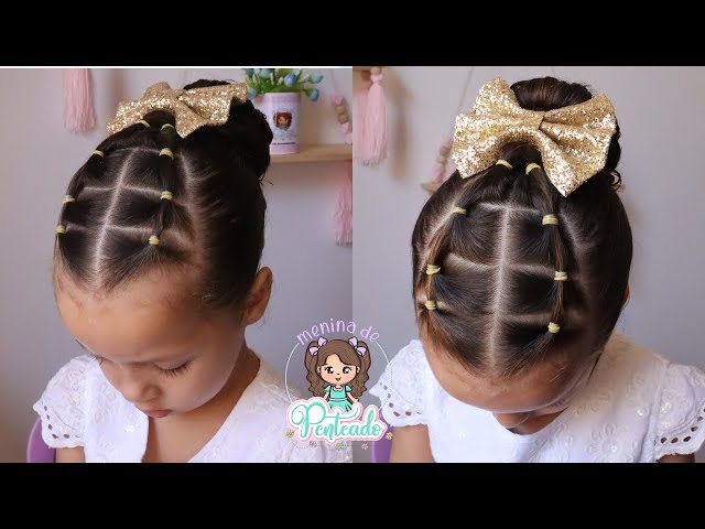Aprenda a fazer um penteado infantil para daminha, formatura super