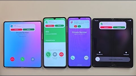 Inkomende oproep en uitgaande oproep tegelijkertijd Samsung ZFold3 Fold4 A06 Real 60X