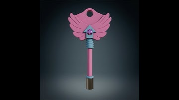 Squid Game key, 3D model for printing