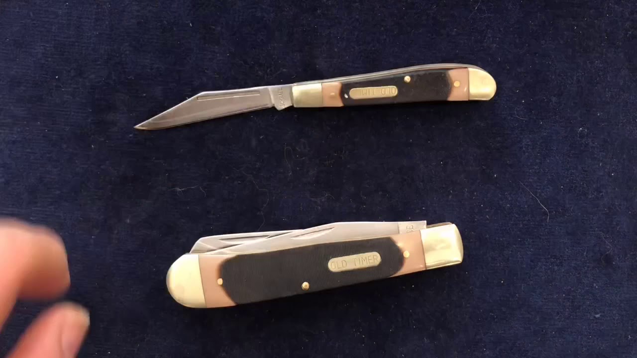 Schrade 12& 95 Old Timer - YouTube