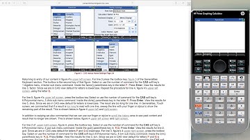 HP Prime CAS Examples