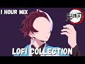 Chill lofi demon slayer 1 hour music mix  relax sleep study chill