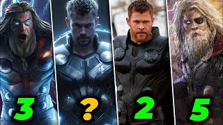 Top 10 Most Powerful Versions of the god of thunder : THOR, Who is the most powerful ?