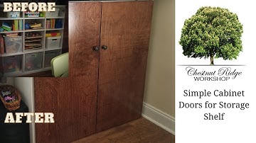How To Make Simple Cabinet Doors For A Cube Storage Shelf