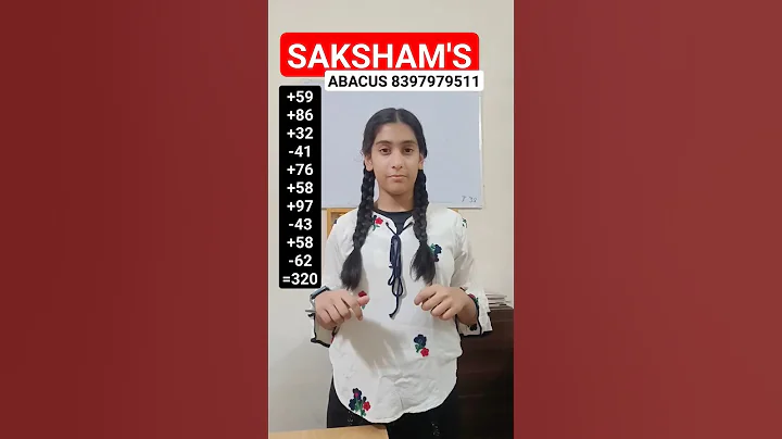 Abacus Kids 2 Digits Addition & Subtraction Amazing Practice Video #learn #maths #best  #shorts