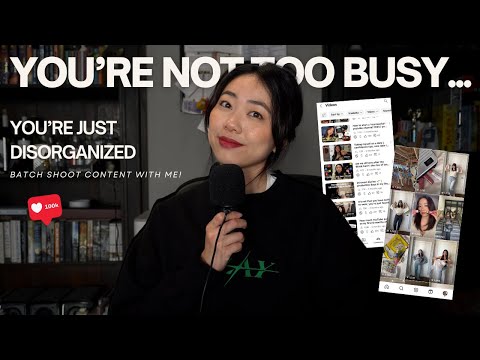 How to *effectively* shoot and plan content when life gets too busy | batch shoot with me!