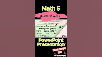Math 5 Quarter 2 Week 8 MATATAG Curriculum / Revised K-12 LE Based PowerPoint Presentation