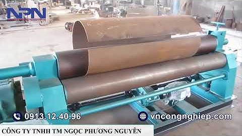 MÁY CÁN UỐN TẤM TÔN W11 - máy lốc tấm tôn 3 trục  | NPN || LH: 0913124096