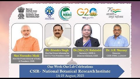Day:1: Inauguration of One Week One Lab Programme on CSIR-NBRI on August 14, 2023