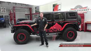 Dennis Collins reviewing a BLKMTN Stage III JLU Rubicon built for Dream Giveaway