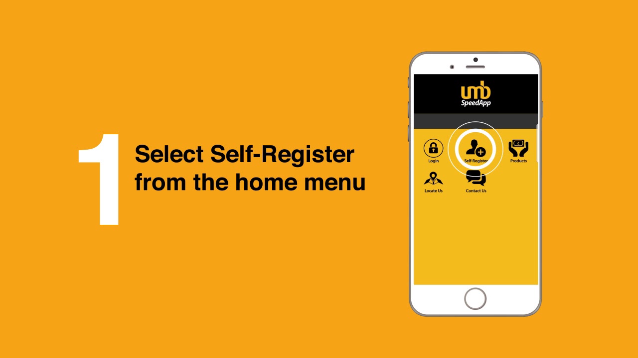 UMB SpeedApp How to SelfRegister for Mobile Banking YouTube