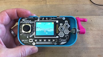 Gone Fishing demo on PyGamer in MakeCode Arcade @adafruit @johnedgarpark @msmakecode