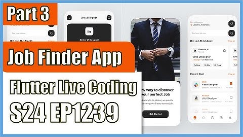 [Flutter] Flutter Live Coding EP1239 (Job Finder App Part 3)