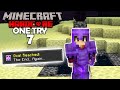 Killing the Enderdragon 19 Times! (Minecraft One Try #7)