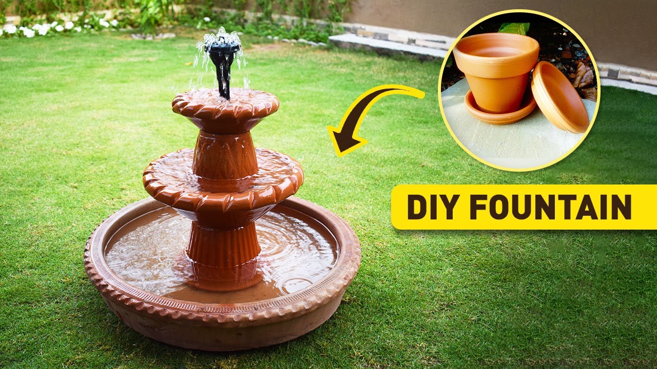 Best Ever DIY Solar fountain using Terracotta