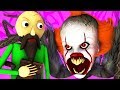 Baldi vs Pennywise 4: ¡Se convirtió en Araña! (Español It 2 Terror Parodia Animada Animación 3D)