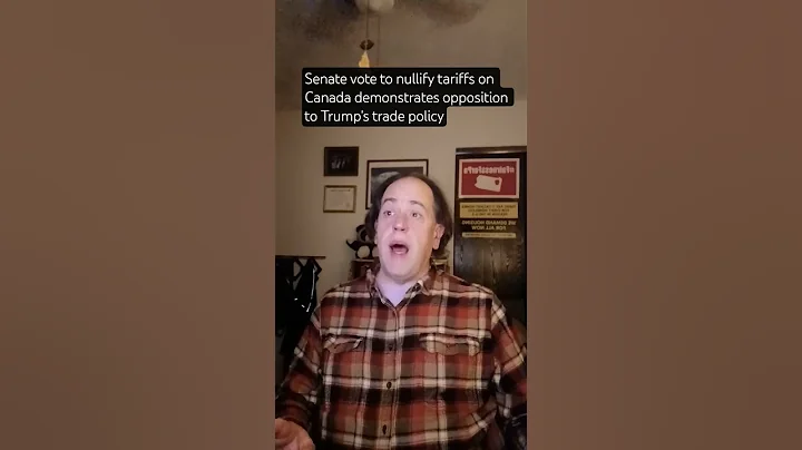 Senate vote to nullify tariffs on Canada demonstrates opposition to Trump's trade policy.