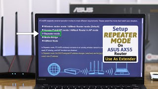 ASUS Router AX55: How To Setup Repeater Mode!