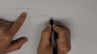 Solve Absolute Value Equations with variables on both sides.