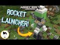 Minecraft PE ROCKET LAUNCHER + Circular Trap Door (PE/Xbox/Windows10/Switch