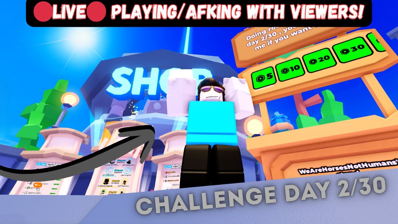 ROBLOX LIVE! 🔴 Playing/afking with viewers in Pls Donate challenge day ...