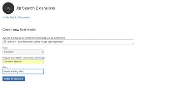 Field match in JQL Search Extensions