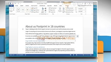 How to move a WordArt Object in front of or behind text in Microsoft® Word 2013: Windows® 8.1