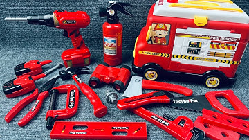 13-minute immersion unboxing firefighting tools, screwdriver nut tools  ASMR | Toy Review