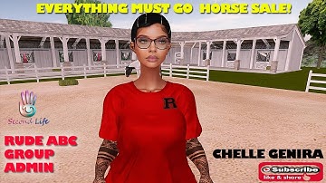 Rude ABC Admin/EVERYTHING MUST GO Horse Sale {Second Life}