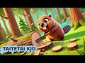 Busy Beaver - Let’s Build a Dam! Sing Along Song for Kids | TAITETAI KID