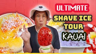 The Ultimate HAWAII SHAVE ICE TOUR: Best of Kauai  6 Shave Ice Spots│Hawaiian Street Food