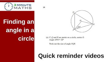 How to find the missing angle in a circle - GCSE question level 4