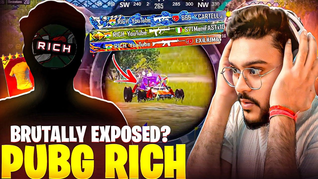 @PUBGMRICH  H@CKER or LEGIT 97 Kills😱 In 20 Mins ‼️ Reaction @ThorGaming77 