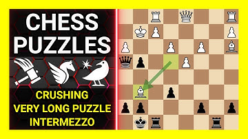 Chess Puzzles to Practice. Themes: Crushing, Very long puzzle, Intermezzo. Learn Chess