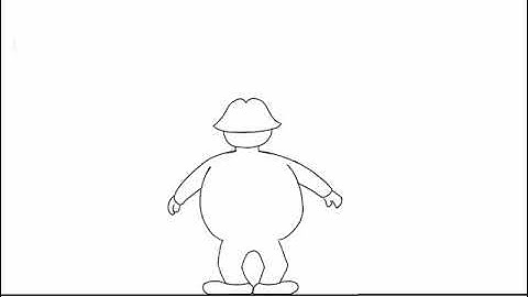 Hair overlapping action / Jump animation