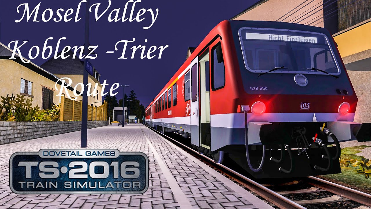 Mosel Valley Koblenz - Trier Route Add-On | Aerosoft DB BR928 - Train Simulator 2016