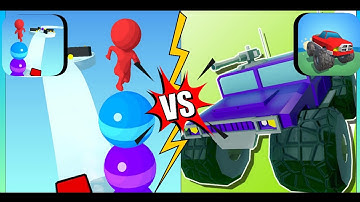 Stack Rider Game Vs Truck.io 3d - All levels Mobile Gameplay Walkthrough Max level ( iOS , Android )