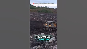 D85E Bulldozer Levels Road by Mining Embankment #shorts #coalmines