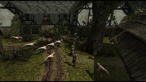 Gothic 2 - 20 Snappers vs The Mercenary Camp ~ Who wins? #gothicgame