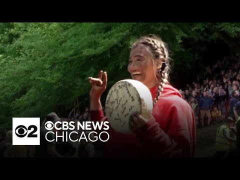 North Carolina woman wins British cheese-rolling contest for 2nd time