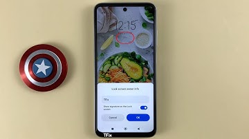How to add Owner information, signature on the lock screen on Xiaomi Redmi 10 Android 12
