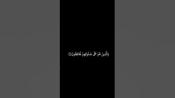 عبدالله الموسي __ شاشه سوداء قران __ والذين هم على صلواتهم يحافظون __ سورة المؤمنون ـــ كرومات قرآن